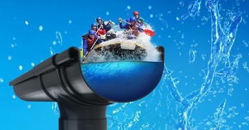 ДРЕНАЖНАЯ ТРУБА Ø75x2000 ГРАФИТ Gutter Canyon Wavin