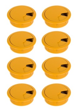 8 x PRZEPUST KABLOWY PRZELOTKA FI 60 mm DĄB JASNY