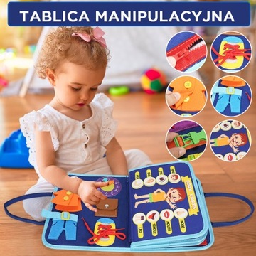 Сенсорно-манипуляционная доска Монтессори ПОГОДА ЖИВОТНЫЕ ФОРМЫ XXL