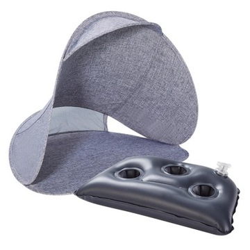 Дышащая солнцезащитная палатка для защиты лица синего цвета