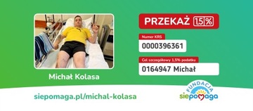 Pilnie POMOC możliwe że uda się uratować NOGĘ!! Przekaż 1,5% z Pit