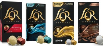 L'OR Espresso Zestaw mix 4 smaki Kapsułki kawa Nespresso 40 sztuk