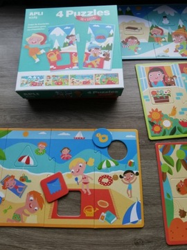 Пазл 4 пазла Apli Kids - Четыре сезона 3+