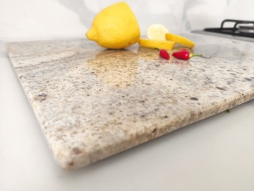 Разделочная доска гранитная Milenium Cream 20x30см