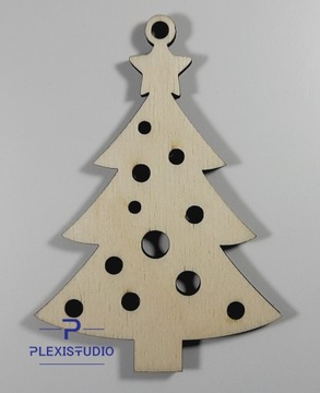 Деревянная безделушка рождественские украшения фанера 10x7cm