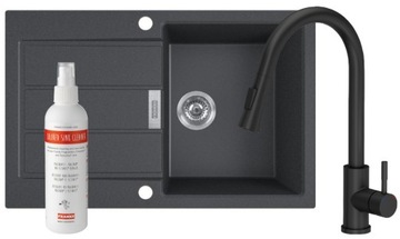 Zlewozmywak FRANKE SIRIUS SID 611-78 ONYX +BATERIA