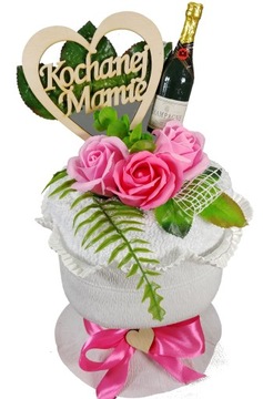 Подарок МАМЕ - букет махровых мыльных роз ко Дню МАТЕРИ.