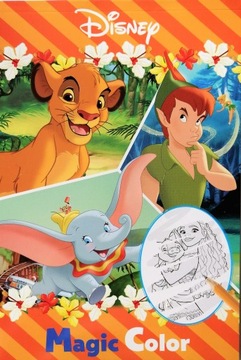 Magiczna kolorowanka zarysowanka A5 Disney