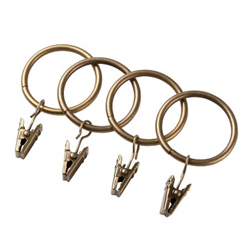 КОЛЬЦА С ЛЯГУШКАМИ ДЛЯ КАРДИН FI 25 - РАЗНЫЕ ЦВЕТА, МЕТАЛЛ - 10 ШТ.