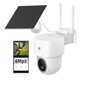 Solární Ip kamera otočná venkovní WiFi alarm sledování Tuya Encore View