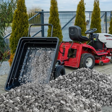 Садовый трейлер для косилки трактора Tipper Bogie-Trax большой 300 кг