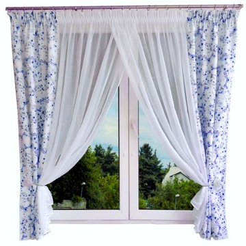 Firana 2w1 z magnesami 400x160 kolory
