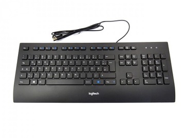 Клавиатура Logitech K280e Comfort, низкопрофильная, тихая