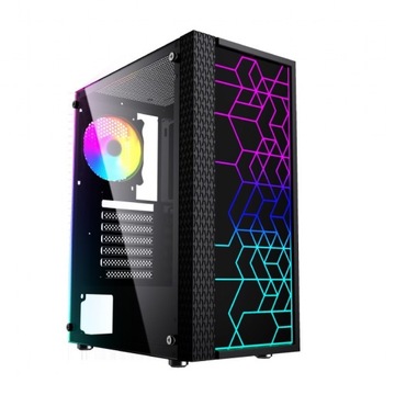 Корпус для компьютера MIDI TOWER FORNAX 2500 RGB ATX GAMING со светодиодной подсветкой