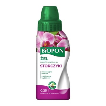 BIOPON NAWÓZ W ŻELU MINERALNY DO STORCZYKÓW 0,25L WSPOMAGAJĄCY KWITNIENIE