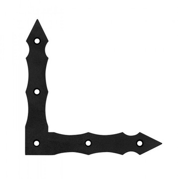 Narożnik ozdobny meblowy 100x100x15x2mm czarny