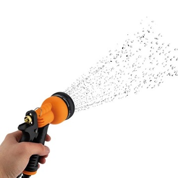 САДОВЫЙ ШЛАНГ-ПИСТОЛЕТ ДЛЯ РАСПЫЛЕНИЯ, ПОЛИВА, 8 функций