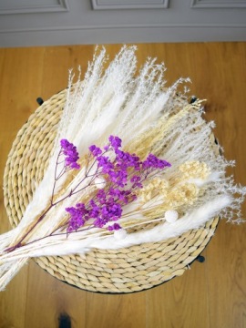 БУКЕТ СУШЕННАЯ ПАМПАССНАЯ ТРАВА СУШЕНАЯ ШТУКАТУРКА БОХО