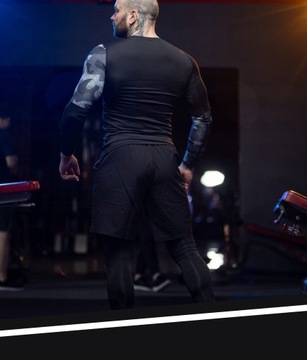 КОСТЮМ РАШГАРД БРЮКИ ТЕРМОАКТИВНЫЕ ШОРТЫ ТРЕНИРОВОЧНЫЙ МУЖСКОЙ КОМПЛЕКТ L