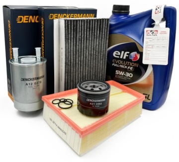 FILTRY + ELF 5W30 5L MEGANE III FLUENCE 1.5dCI