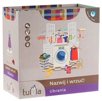 Gra edukacyjna Nazwij i wrzuć! Ubrania Tulula