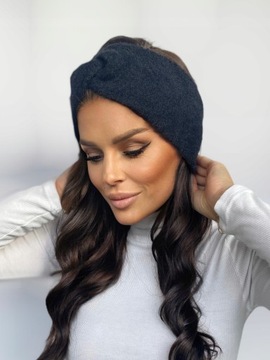 ПОВЯЗКА НА ГОЛОВУ ЖЕНСКАЯ УШКИ ТЮРБАН ТЕПЛЫЙ УЗЕЛ ЦВЕТ АЛЬПАКА 2388