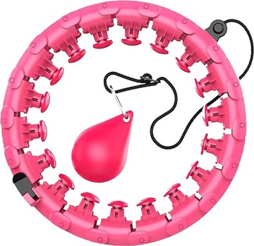 Hula hop z wypustkami SportZone 140 cm róże i fiolety