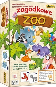 GRA EDUKACYJNA ZAGADKOWE ZOO gra z zagadkami