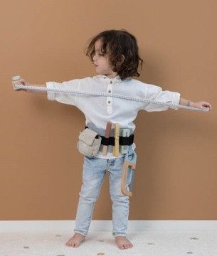 МАЛЕНЬКИЙ ГОЛЛАНДСКИЙ ДЕРЕВЯННЫЙ РЕМЕНЬ ДЛЯ ИНСТРУМЕНТОВ FSC НАБОР ИЗ 7 ПРЕДМЕТОВ.