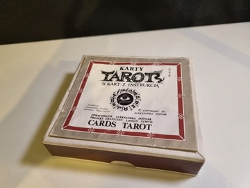 Karot Tarot 78 Kart z instrukcją, KZWP, stan bdb. ładny komplet.