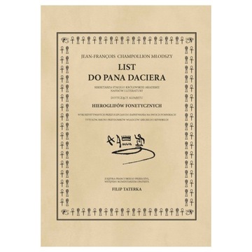 LIST DO PANA DACIERA Jean François Champollion Mł.