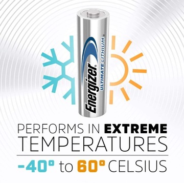 4 литиевых аккумулятора AAA ENERGIZER Ultimate L92 1,5 В
