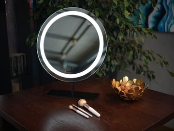 Красивое косметическое зеркало для макияжа Humanas Scarlet со светодиодной подсветкой