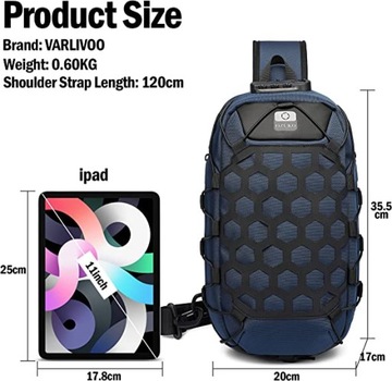 СУМКА CROSSBODY VARLIVOO НА КОМБИНИРОВАННОЙ МОЛНИИ