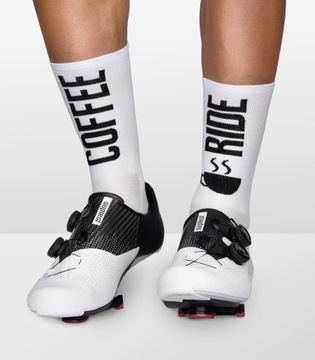 Skarpety rowerowe Luxa Coffee Ride White - M/L