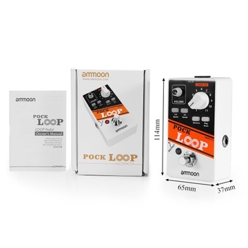 Ammoon POCK LOOP Педаль эффектов Looper для гитары