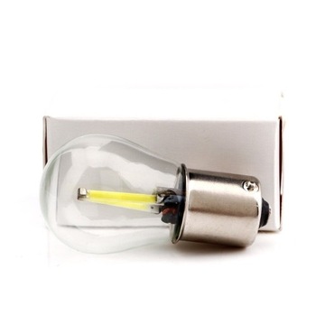 LED COB FILAMENT PY21W BAU15S BIAŁA 12V 24V
