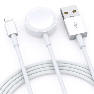 Индуктивное зарядное устройство Alogy 2in1 Qi + Lightning для Apple Watch/iPhone