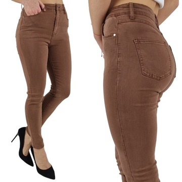 # DAMSKIE SPODNIE JEANSOWE WYSZCZUPLAJĄCE KOLORY #