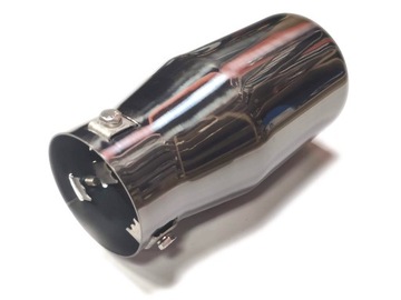 БЕСПЛАТНАЯ ПОДАРКА# НАКОНЕЧНИК ВЫХЛОПНОЙ СТАЛИ НЕРЖАВЕЮЩАЯ СТАЛЬ ЧЕРНЫЙ ХРОМ 102 мм