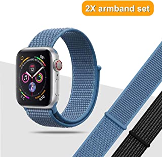 2X PASKI DO APPLE WATCH 1/2/3/4/5 NYLONOWE 38/40