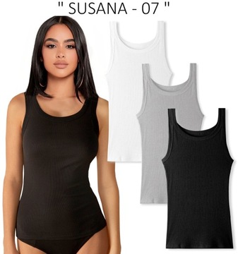 3x TOP BLUZKA KOSZULKA elastyczna PRĄŻKOWANA #L/XL