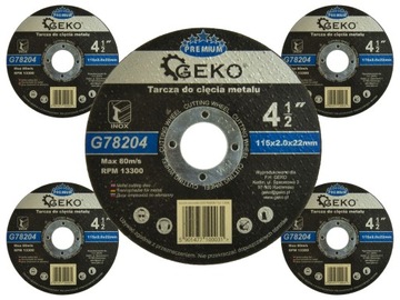 TARCZE DO CIĘCIA METALU 5szt. 115x2mm PREMIUM INOX