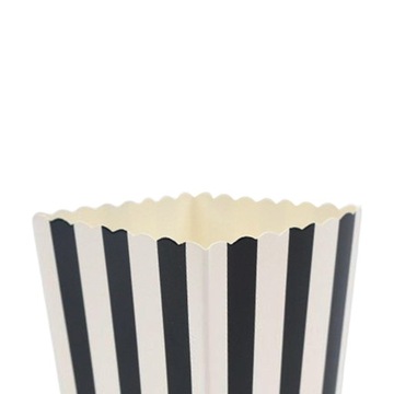 Небольшие бумажные коробки попкорна конфеты кладут в коробку 5кс7кс11.5км устранимая черная нашивка 10кс