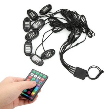 DC12V RGB 16LED шасси автомобиля