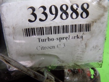 CITROEN C3 1.4 HDI TURBO TURBÍNA 9649472880