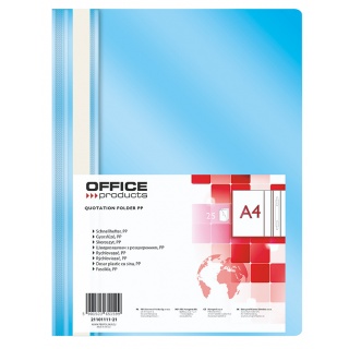Skoroszyt miękki Office Products jasnoniebieski