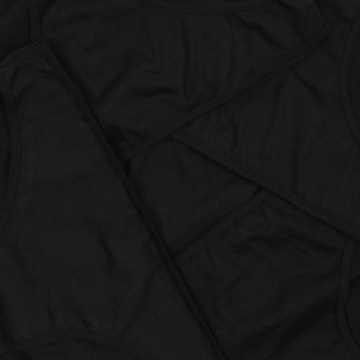 Bawełniane czarne majtki figi 4 sztuki OEKO-TEX M