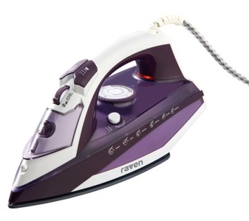 Żelazko parowe RAVEN EZ005X 2600W Blokada kapania Prasowanie w pionie