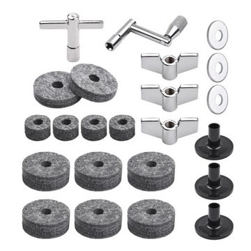 23pcs Cymbal Replacement Accessories Drum Parts